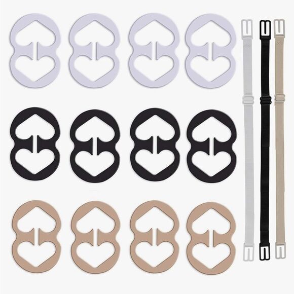 Bra Strap Clips and Bra Straps Holder Set - Picture 1 of 9